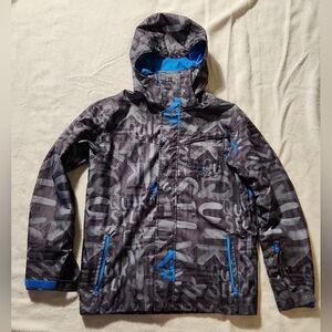 2014 Quiksilver Snow 10K Dry Flight Jacket Ski Snowboard Waterproof Men Small